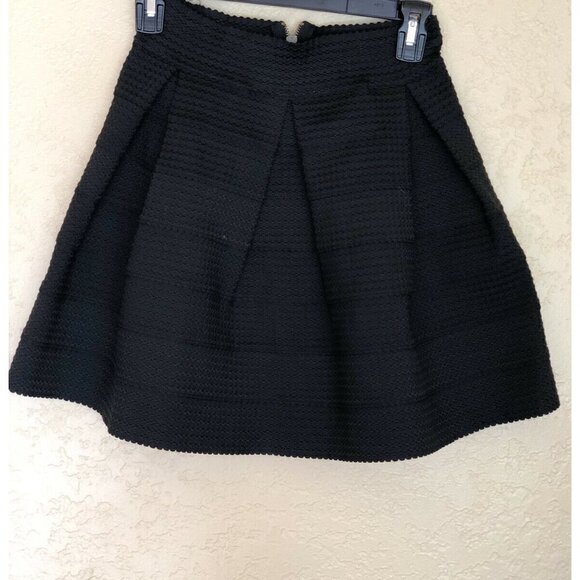 Devlin Deep Black Womens Size Xs Textured Skirt - Picture 11 of 12